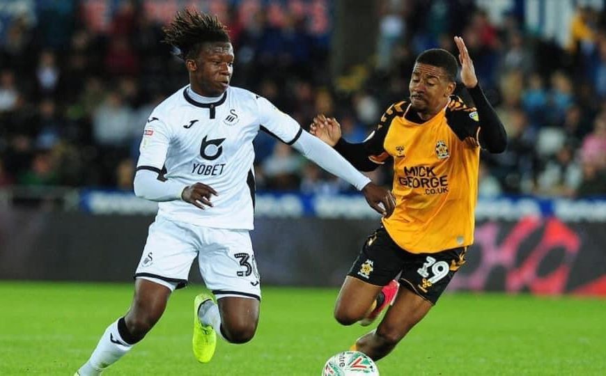 Swansea City player Tivonge Rushesha