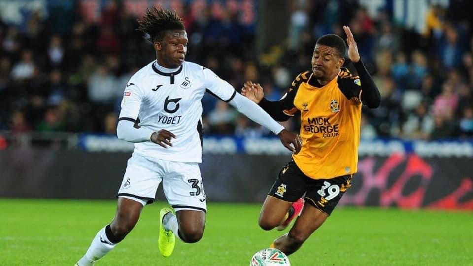 Swansea City player Tivonge Rushesha