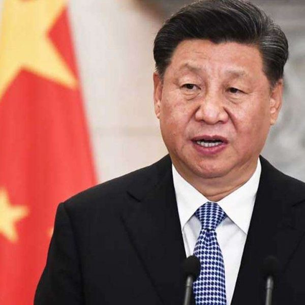 China supreme leader Xi Jinping addressing the nation on important policy issues.