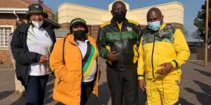 President Ramaphosa and Johannesburg mayor Jolidee Matongo