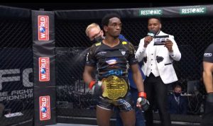Zimbabwean Mixed Martial Arts fighter Sylvester ' Gladiator' Chipfumbu