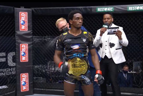 Zimbabwean Mixed Martial Arts fighter Sylvester ' Gladiator' Chipfumbu