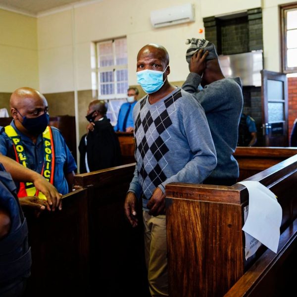 Home 2 The suspects in the murder of a white farmer appearing in court in South Africa.