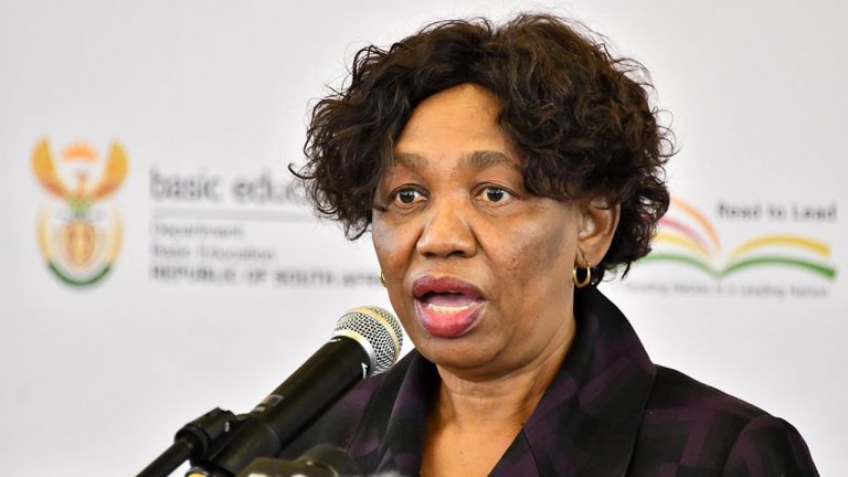Basic Education Minister Angie Motshekga