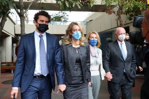 Home 6 Theranos founder Elizabeth Holmes, center, entering the courthouse in San Jose, Calif., on Monday. Credit...Jim Wilson/The New York Times