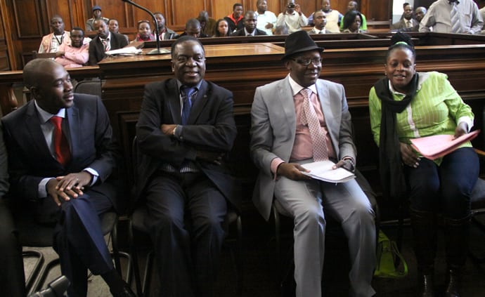 MDC Alliance leaders and Mnangagwa