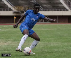 Dynamos prospect Bill Antonio saw red for a crude challenge against Highlanders