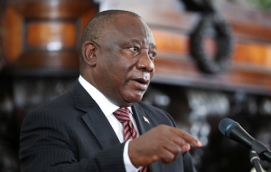 President Cyril Ramaphosa was forced to abandon his Workers' Day speech after miners booed him and stormed the stage.