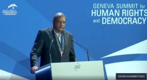 Hopewell Chin'ono at Geneva Summit 2022