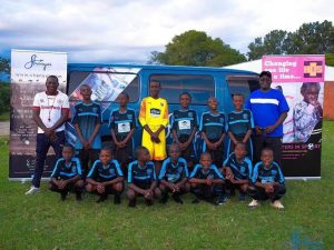 Kennedy 'Poborsky' Chihuri and developmental coach Trevor Mazhande