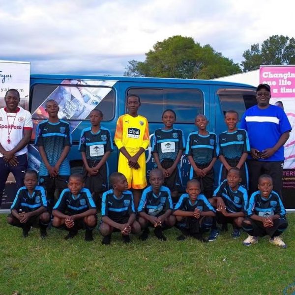 Home 151 Kennedy 'Poborsky' Chihuri and developmental coach Trevor Mazhande
