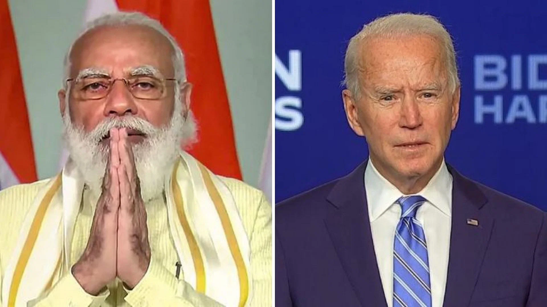 President Joe Biden and Indian Prime Minister Narendra Modi