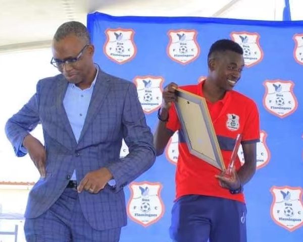 Zimbabwe international Mcebisi Moyo was the toast of the day at the Botswana Premier League side Sua Flamingoes players awards