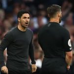 Arsenal manager Mikel Arteta was not happy with the referee in his side loss at rivals Tottenham Hotspurs (Picture by Reuters)