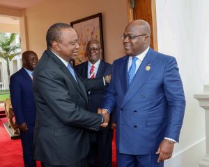 President Uhuru Kenyatta and Felix Tshisekedi