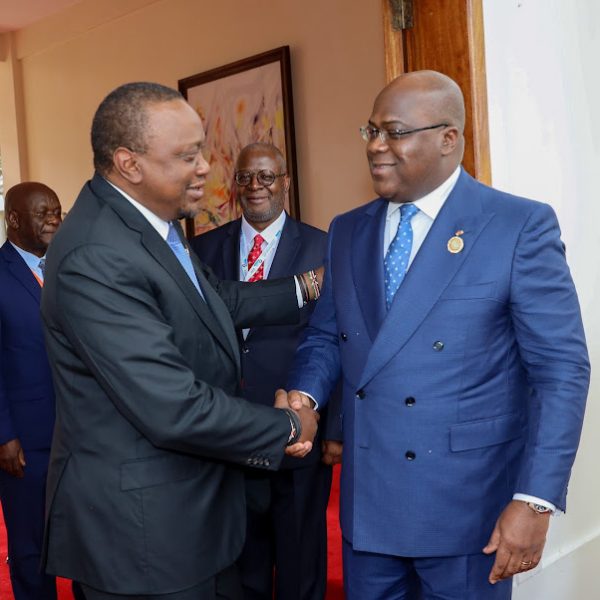 President Uhuru Kenyatta and Felix Tshisekedi