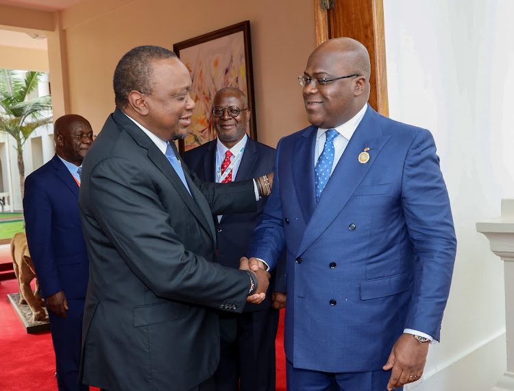 President Uhuru Kenyatta and Felix Tshisekedi