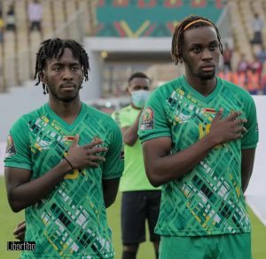 Zimbabwe national team stars Jordan Zemura and Admiral Muskwe