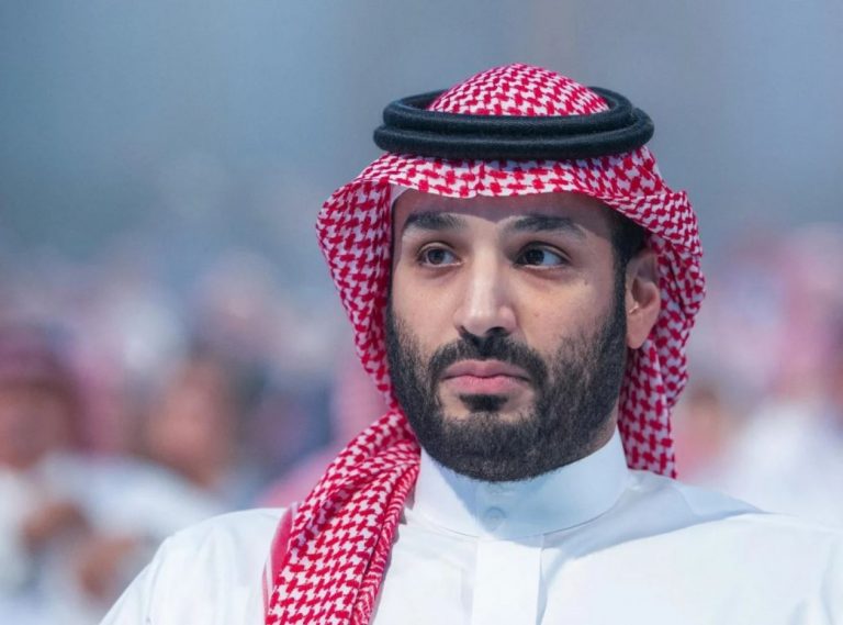 Saudi Crown Prince Mohammed bin Salman attends a session at the annual Future Investment Initiative conference in the Saudi capital Riyadh on 26 October 2021
