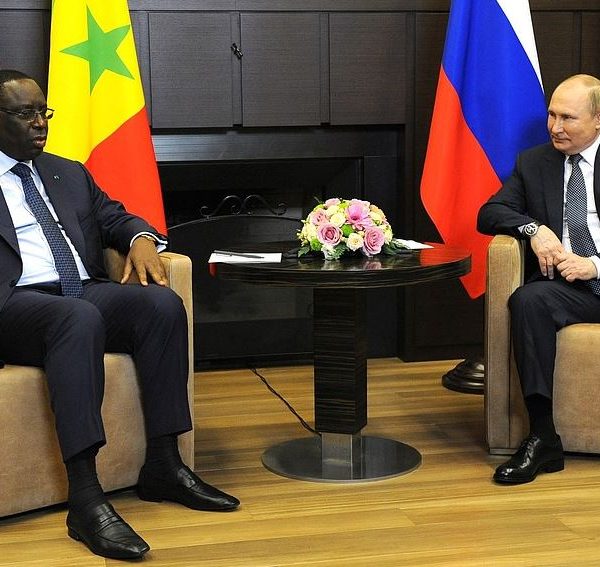 Home 2 African Union chief Macky Sall during talks in Russia with President Vladimir Putin