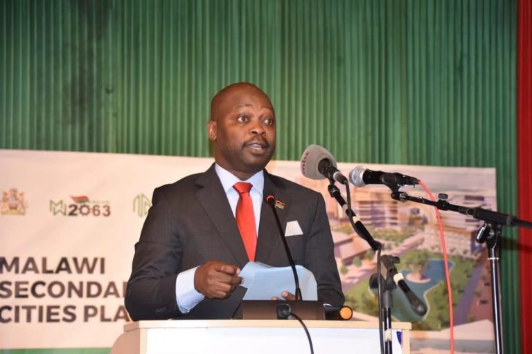 Minister of Local Government Professor Blessings Chinsinga charmed by Malawi Secondary Cities concept