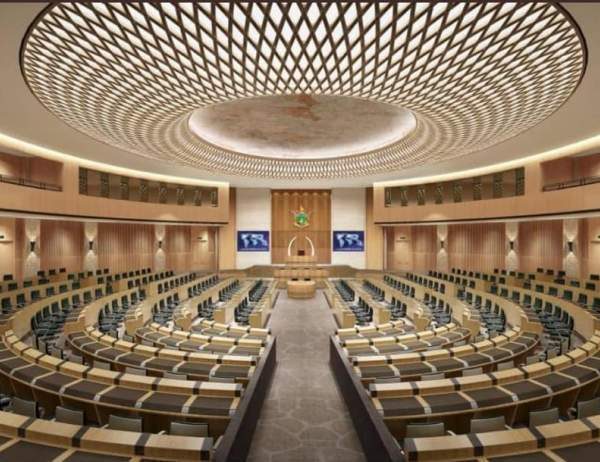 The new parliament of Zimbabwe in Mount Hampden funded by China ready for use