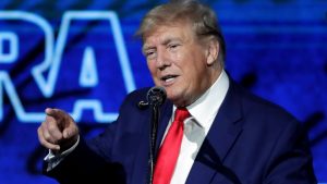 Former President Donald Trump speaks during the Leadership Forum at the National Rifle Association Annual Meeting, at the George R. Brown Convention Center, May 27, 2022, in Houston. New York's highest court rejected Trump's last-ditch effort to avoid testifying in the state attorney general's civil investigation into his business practices on Tuesday, June 14, 2022, clearing the way for his deposition in July.