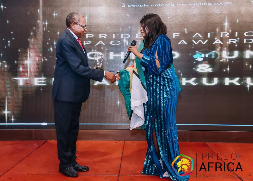 Munjeri honoured at Pride of Africa Asia Pacific Awards 2022