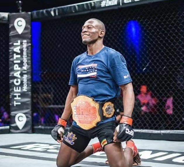 Hwende knocks down Brazilian fighter Gian Souza to win EFC World title