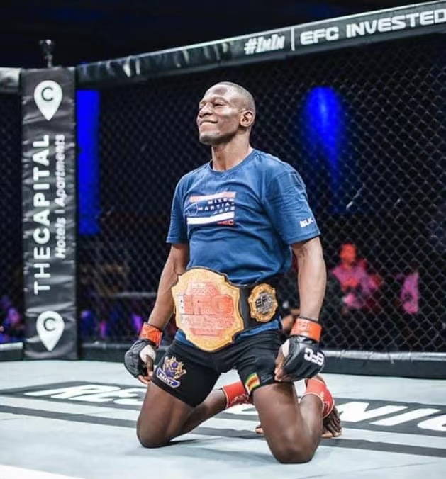 Hwende knocks down Brazilian fighter Gian Souza to win EFC World title