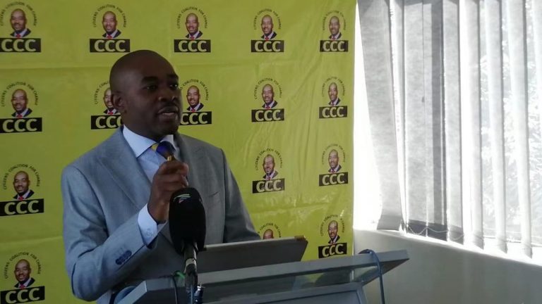Citizens Coalition for Change (CCC) leader Nelson Chamisa launches 'Operation Mango' to counter Zanu PF terror