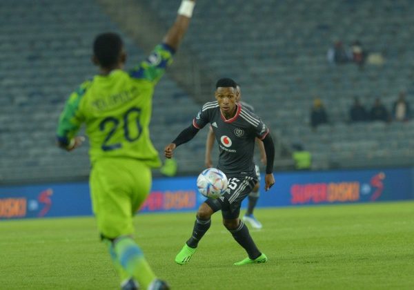 Orlando Pirates star Vincent Pule in action against Marumo Gallants FC at Orlando Stadium on Wednesday night.