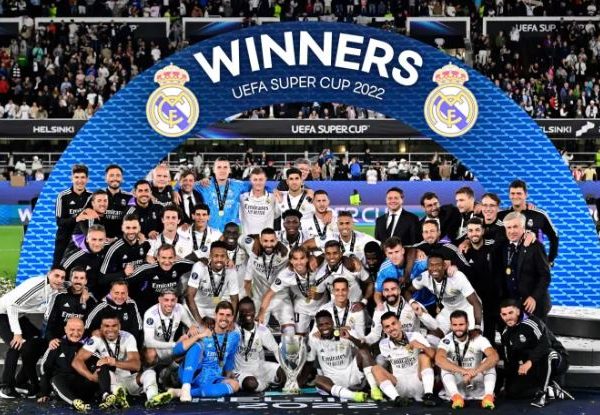 Real Madrid beat Frankfurt to lift 5th UEFA Super Cup