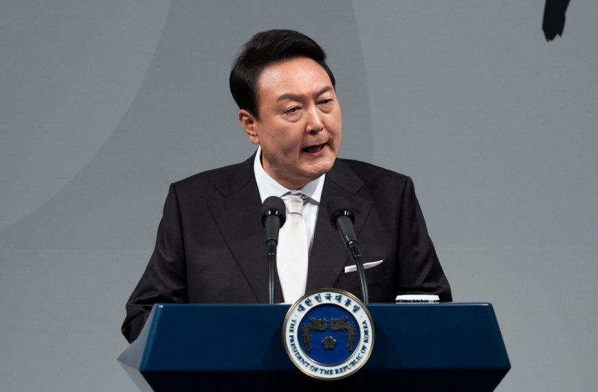 Home 11 South Korea President Yoon Suk-yeol addressing a press conference in Seoul
