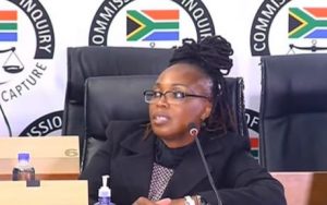 Home 6 PRASA official Martha Ngoye, at the state capture commission on Tuesday, 1 June 2021.