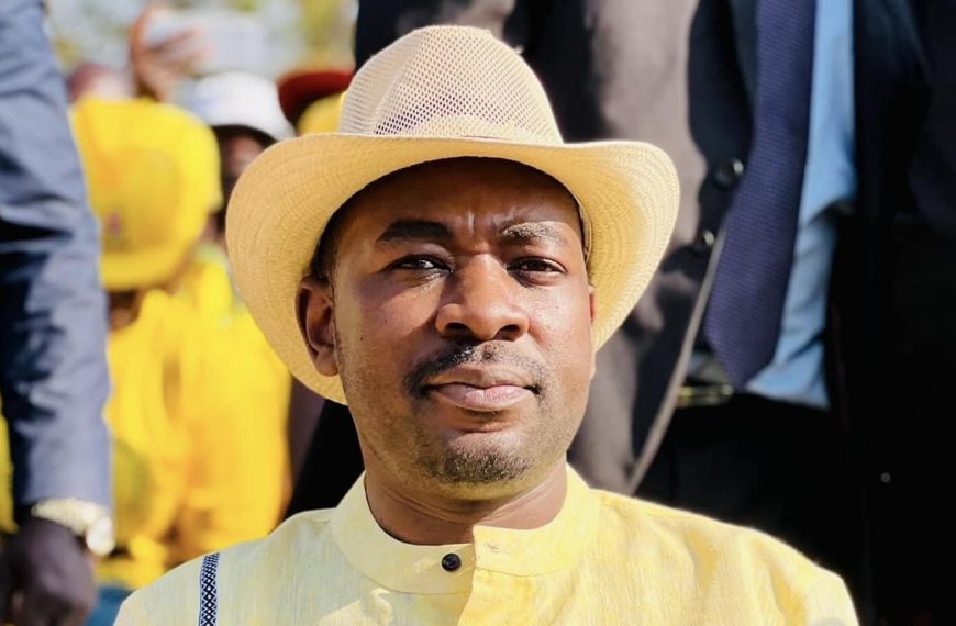 Citizens Coalition for Change (CCC) leader Nelson Chamisa at the Thank You rally at Gadzema stadium, in Chinhoyi.
