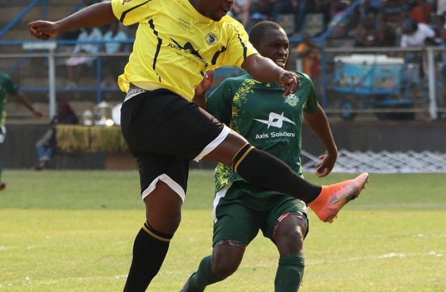 Golden Eagles player Chris Samakweri in action during the Axis Super 8 Cup final 2-0 win over rivals Simba Bhora at Rufaro stadium on 22nd October 2022.