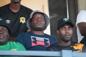Home 8 ZPC Kariba coach Rodwell Dhlakama watching Black Leopards lose to City Rovers in Malamulele, South Africa on Saturday.