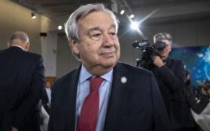 Home 6 United Nations Secretary General Antonio Guterres arrives for a meeting of the IMFC (International Monetary and Financial Committee) at the IMF and World Bank Annual Meetings at IMF headquarters, 14 October 2022 in Washington, DC.