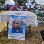A file photo of the burial of Tapiwa Makore (7) who was murdered for rituals in Murehwa.