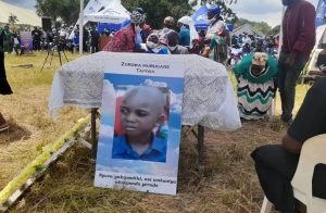 Home 6 A file photo of the burial of Tapiwa Makore (7) who was murdered for rituals in Murehwa.