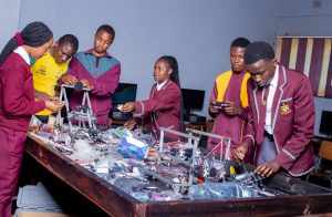 The Tynwald High School students who represented Zimbabwe at the First Global Challenge 2022 in Geneva from the 13th -16th of October 2022 and scooped the XPRIZE Innovator Award Gold Medal.