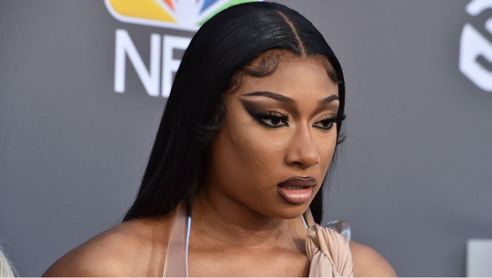 Grammy-winner Megan Thee Stallion at a red carpet event in May 2022.