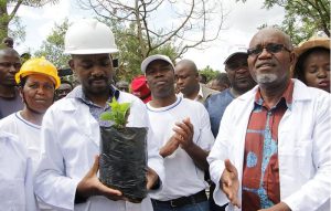 Home 5 Zimbabwe opposition leader Nelson Chamisa during a tree planting ceremony in Norton on 1st December 2018.