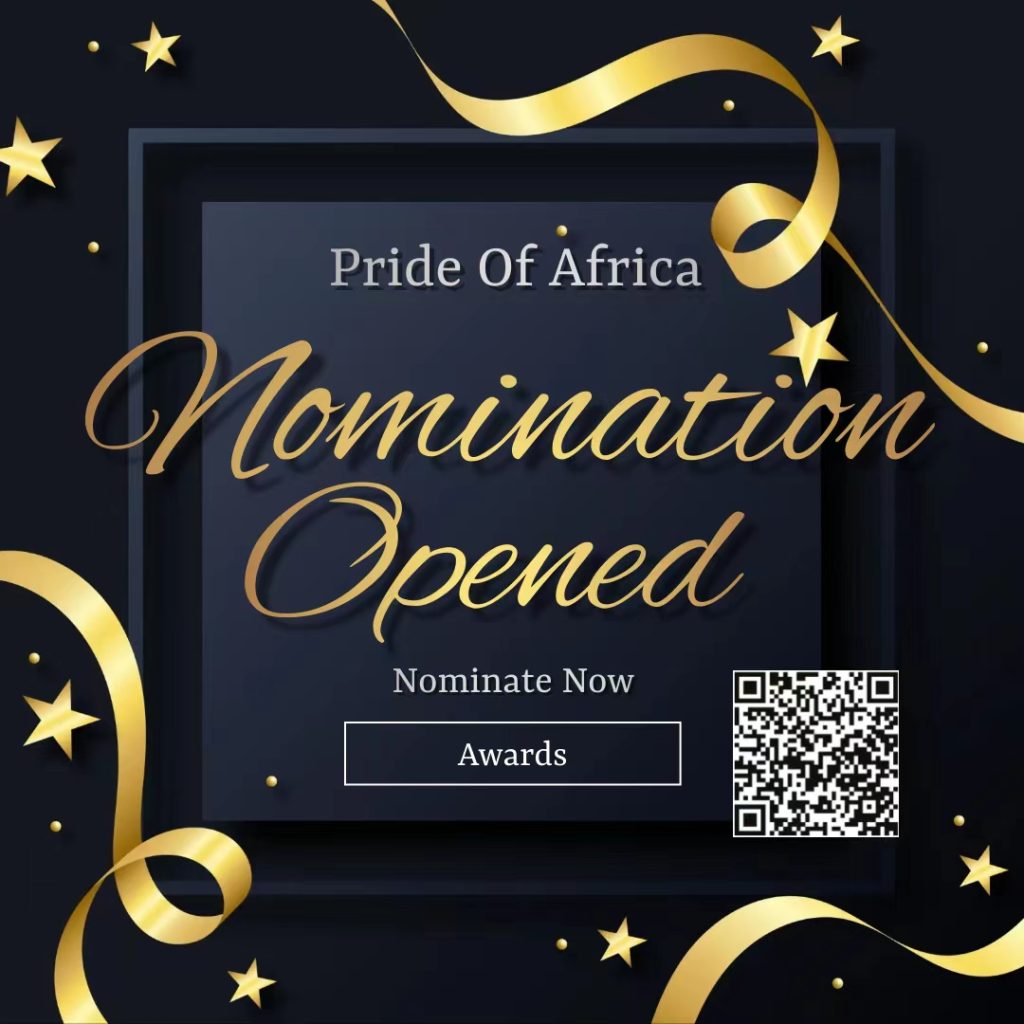 Pride of Africa Asia Pacific Awards 2023 edition nomination card