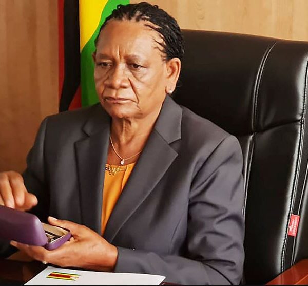 Home 128 Primary and Secondary Education Minister Evelyn Ndlovu