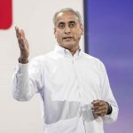 Prabhakar Raghavan, of Google Inc., speaks during the company's Cloud Next '18 event in San Francisco, California, July 24, 2018.