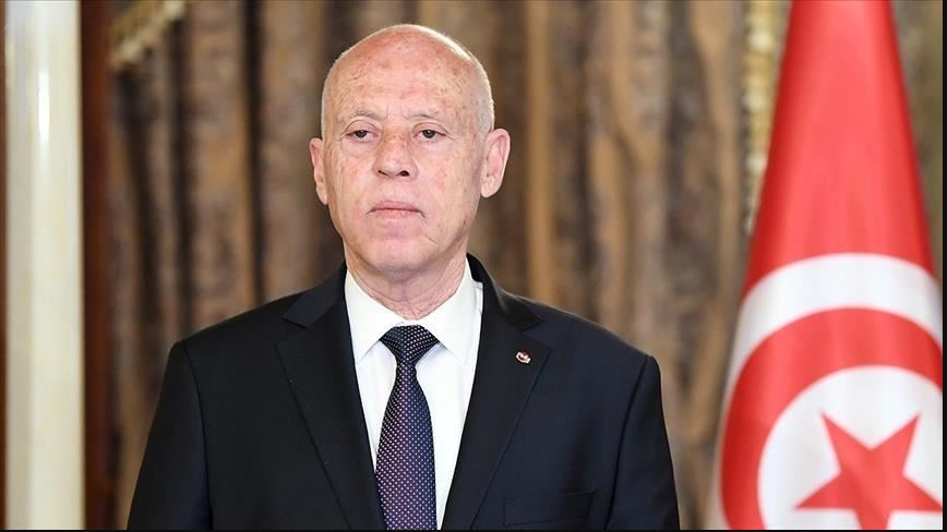 Tunisian President Kais Saied announcing during a state of nation address in 2021 that he has fully assumed executive authority in addition to suspending parliament.