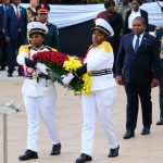 President Filipe Nyusi leading proceedings to present the Mozambique Veterans of the Liberation Struggle Medal to 1,733 combatants on Friday as part of the commemorations of Heroes' Day staged in Maputo.