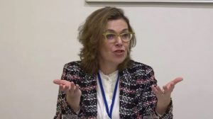 Home 8 Israel Ambassador Sharon Bar-Li speaking at a public symposium recently.